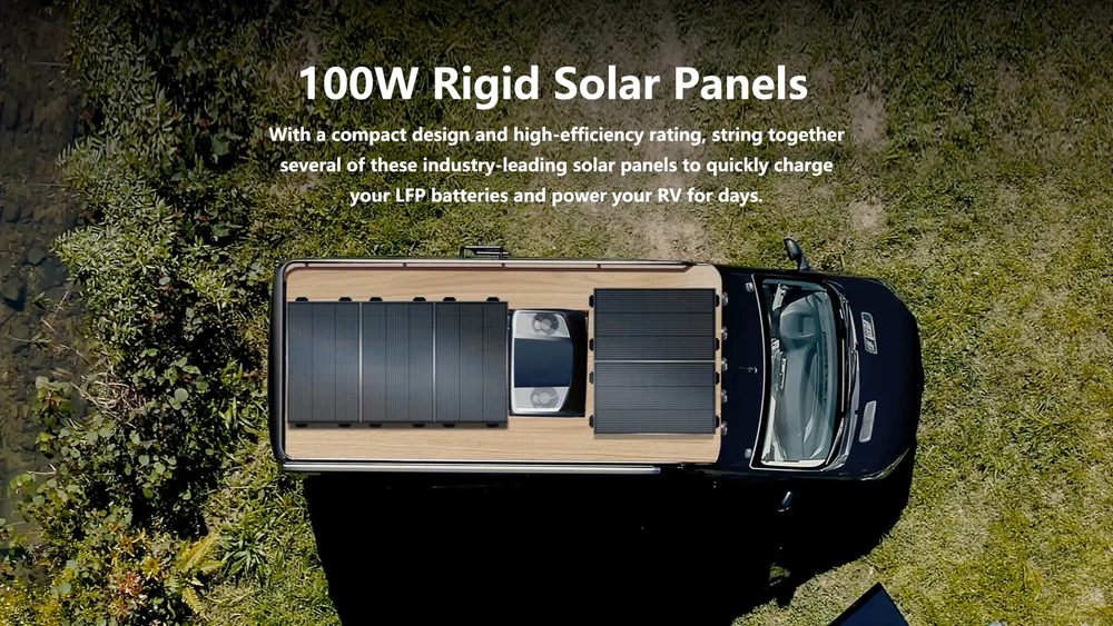 EcoFlow 100W Rigidni Solarni Panel