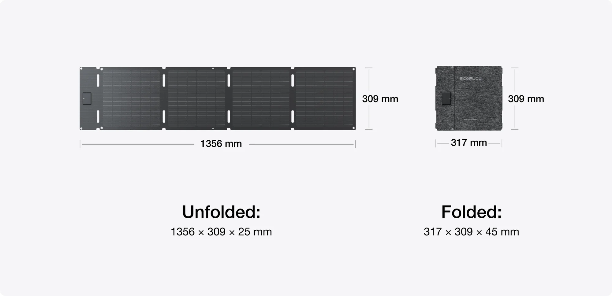 EcoFlow 60W Prijenosni Solarni Panel